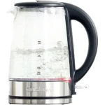 Cuisinart GK15E Electric Glass Kettle, 1.5L, 3000W Fast Boiling, BPA-Free Borosilicate Glass, Red Light Ring, Cool-Touch Handle - Cuisinart