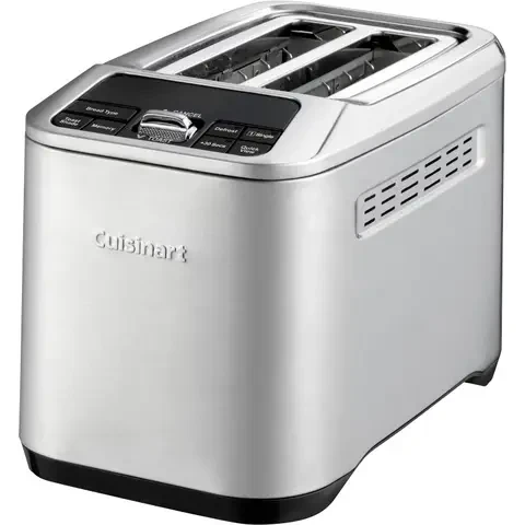 Cuisinart CPT525E Toaster, 2-Slice, 2-Slot, 1000W, 7 Browning Levels, Defrost Function, Removable Crumb Tray, Grey - Cuisinart - Image 2