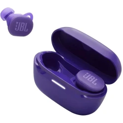 JBL Twist Lock Wireless Earbuds, Active Noise Cancelling, IP68 Waterproof & Dustproof, Up to 48 Hours Battery, Pure Bass, Purple