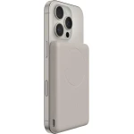 Belkin BoostCharge 5000mAh Magnetic Power Bank with Magnetic Ring - Sand | 5K Portable Wireless Charger, Magnetic Ring for Attaching Accessories, USB C Port, Pre-Charged, Cable included, Travel Safe - Belkin