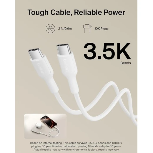 Belkin BoostCharge 5000mAh Magnetic Power Bank with Magnetic Ring - Sand | 5K Portable Wireless Charger, Magnetic Ring for Attaching Accessories, USB C Port, Pre-Charged, Cable included, Travel Safe - Belkin - Image 2