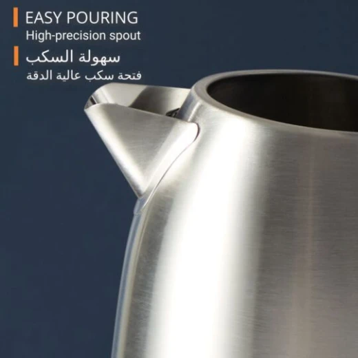 KRUPS Excellence Electric Kettle 1.7L, Brushed Metal Finish, 2400W, 360° Rotational Base, Automatic Shut-Off, Silver - Krups - Image 3