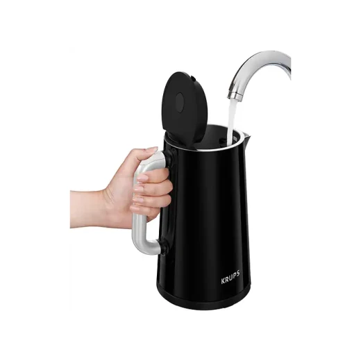 KRUPS Smart'n Light BW8018 Kettle, 1.7L, Temperature Control, Digital Display, 5 Temperature Settings, Double-Wall, Black - Krups - Image 4