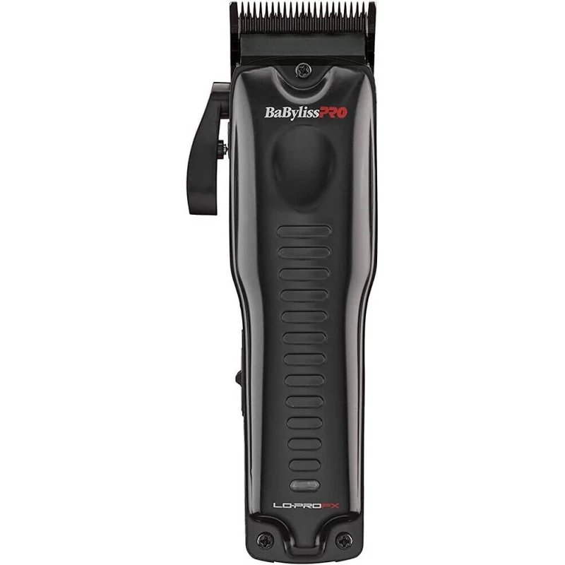 ماكينة قص الشعر BaBylissPRO Lo-ProFX، محرك بدون فرش 6800 دورة، بطارية 3300 مللي أمبير، شفرة جرافيت قابلة للضبط، سلكية ولاسلكية، أسود - بيبي ليس