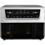 Cuisinart AirTwin Air Fryer 10.4L, 2400W, Dual Zone, Viewing Windows, 7 Cooking Functions, Air Advantage™, Black & Silver - Cuisinart