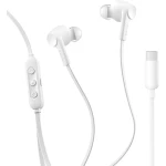 Belkin SoundForm ANC Wired Earbuds with USB-C, Hi-Res Audio, 12mm Drivers, Built-In Mic, IP54 Dust, Sweat & Water Resistance, White - Belkin