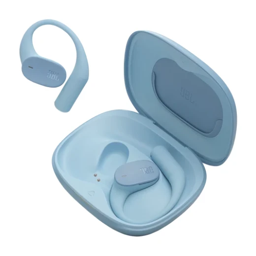 JBL Sense Lite Wireless Ear-Hook Headphones, Bluetooth, JBL OpenSound Technology, Dynamic Sound & Powerful Bass, 4 Microphones, IP54, Blue - JBL - Image 2