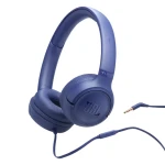 JBL Tune 530 Wired Over-Ear Headphones, JBL Pure Bass Sound, 33mm Dynamic Drivers, Hands-Free Calls, Tangle-Free 3.5mm Cable, Blue - JBL