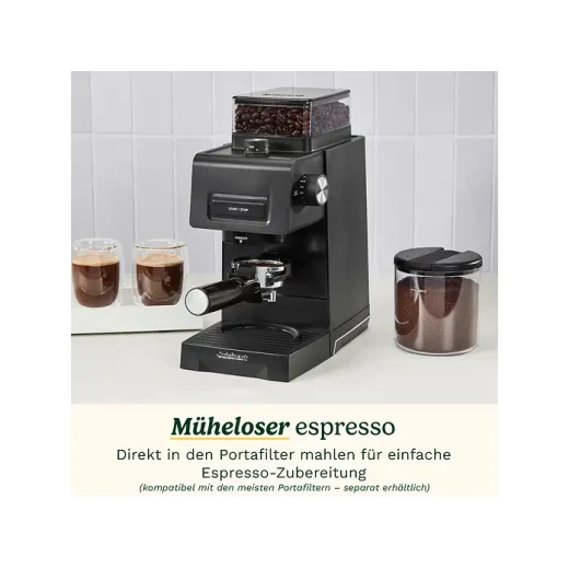 Cuisinart Conical Burr Coffee Grinder, 35 Grind Settings, 225g Bean Hopper, 1–14 Cup Selector, Anti-Static Technology, Portafilter Compatible, Black - Cuisinart - Image 5