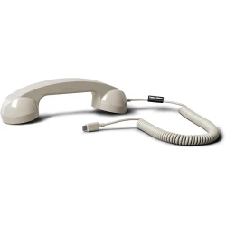هاتف نايتف يونيون بوب ريترو سلكي USB-C مع ميكروفون وسماعة، متوافق مع آيفون وآيباد وسامسونج واللابتوب والأجهزة اللوحية، لون رملي