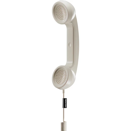 Native Union POP Phone Retro USB-C Handset with Microphone & Speaker, Plug & Play for iPhone, iPad, Laptop, Tablet & Compatible Devices, Sandstone - Native Union - Image 4