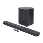 JBL Bar 500 MK2 Soundbar, 5.1 Channel, 750W, Wireless 10-Inch Subwoofer, Dolby Atmos, DTS, MultiBeam 3.0, PureVoice 2.0, Black - JBL