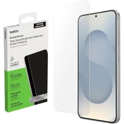 واقي شاشة بيلكن ScreenForce Titan SmartShield لهاتف سامسونج جالكسي S26+، مضاد للانعكاس والخدوش والصدمات، صلابة 9H، مضاد للبصمات، زجاج فائق النحافة 0.22 مم