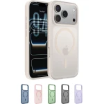Belkin SheerForce Grip Case for iPhone 17 Pro, MagSafe & Qi2 Compatible, Slim Transparent Sand Design, Anti-Slip Grip, Raised Edges & Drop Protection - Belkin