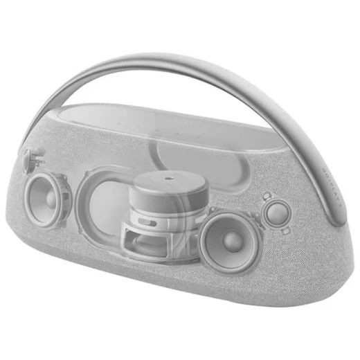 Harman Kardon Go + Play 3 Portable Bluetooth Speaker, Gray, Three-Way Speaker System, 5-Inch Subwoofer, Premium Design and Aluminum Carry Handle - Harman Kardon - Image 4