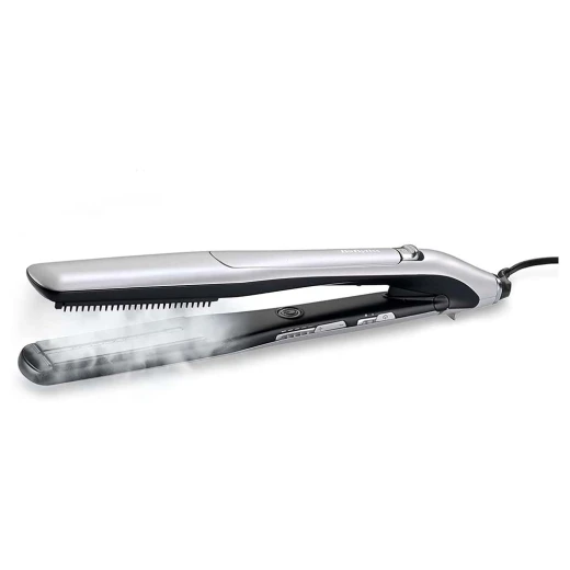 BaByliss Steam Lustre Professional ST595SDE Hair Straightener, 36mm Ceramic Plates, 4g Steam, Up to 210°C, Silver - Babyliss - Image 3