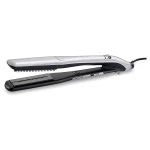 BaByliss Steam Lustre Professional ST595SDE Hair Straightener, 36mm Ceramic Plates, 4g Steam, Up to 210°C, Silver - Babyliss