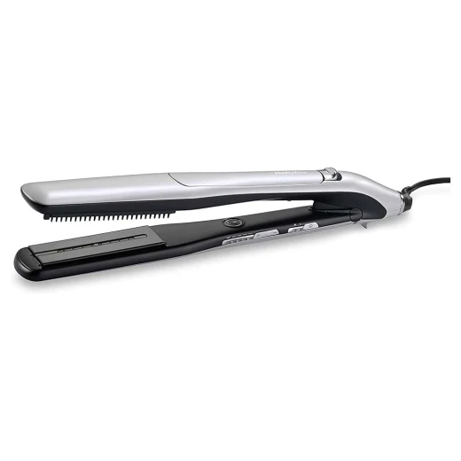 BaByliss Steam Lustre Professional ST595SDE Hair Straightener, 36mm Ceramic Plates, 4g Steam, Up to 210°C, Silver BaByliss Steam Lustre Professional ST595SDE Hair Straightener, 36mm Ceramic Plates, 4g Steam, Up to 210°C, Silver