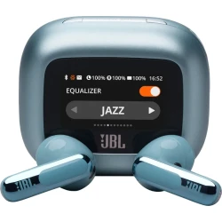 JBL Live Flex 3 True Wireless Earbuds, Bluetooth 5.2, Adaptive Noise Cancelling, 6 Mics, Up to 50 Hours Battery, IP54, Blue