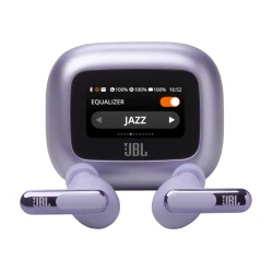JBL Live Beam 3 Wireless Noise Cancelling Earbuds, Purple, Bluetooth 5.3, Up to 48 Hours Battery Life, IP55 Water & Dust Resistance