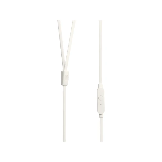 سماعات أذن سلكية داخل الأذن JBL Tune 110، صوت JBL Pure Bass، محركات 9 مم، ميكروفون مدمج، تحكم بزر واحد، أبيض - جي بي ال - Image 2