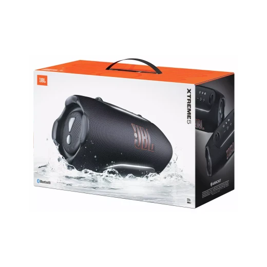 JBL Xtreme 5 Portable Bluetooth Speaker, Powerful JBL Sound, Ambient LED Lighting, Up to 24+ Hours Battery, Water & Drop Resistant, Built-In Power Bank, Black JBL Xtreme 5 Portable Bluetooth Speaker, Powerful JBL Sound, Ambient LED Lighting, Up to 24+ Hours Battery, Water & Drop Resistant, Built-In Power Bank, Black