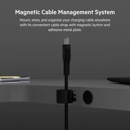 Belkin Fast Charge Pro Flex Braided USB-C Charging Cable, USB-IF Certified, Power Delivery PD Fast Charging, 1m, Black - Belkin - Image 4