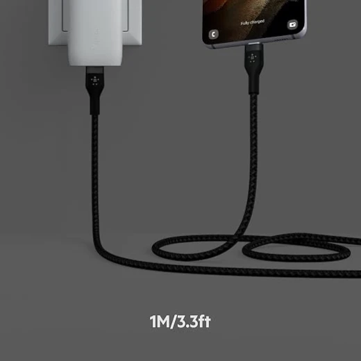 Belkin Fast Charge Pro Flex Braided USB-C Charging Cable, USB-IF Certified, Power Delivery PD Fast Charging, 1m, Black - Belkin - Image 5