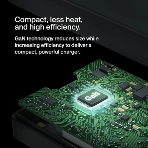 Belkin Connect 100W USB-C Core GaN Power Adapter, Fast-Charging Adapter with Universal USB-C Compatibility, 100W Power Delivery, UK and EU Power Cords for Gaming, MacBook, PC Laptops, and Chromebook - Belkin - Image 4