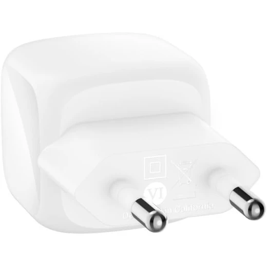 Belkin Compact BoostCharge 30W Mains Charger, USB-C Power Delivery, Fast Charging for iPhone, Samsung Galaxy, iPad, AirPods and Tablets, with 1m USB-C to USB-C Cable, White - Belkin - Image 4