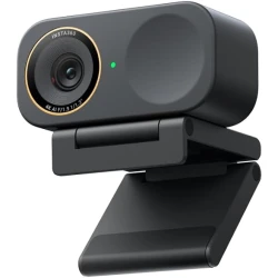 إنستا 360 لينك 2 برو كاميرا ويب ذكية بدقة 4K، مستشعر 1/1.3 بوصة، تتبع بالذكاء الاصطناعي وتأطير تلقائي، ميكروفونان مع تقليل الضوضاء، تحكم بالإيماءات، أسود جرافيتي