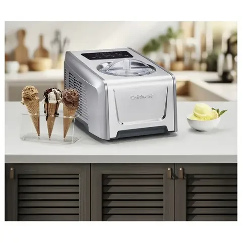 Cuisinart ProFreeze Ice Cream Maker, 1.5L Capacity, Built-In Compressor, 4 Preset Programs, Ready in 40 Minutes, Silver Cuisinart ProFreeze Ice Cream Maker, 1.5L Capacity, Built-In Compressor, 4 Preset Programs, Ready in 40 Minutes, Silver