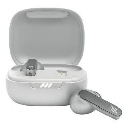 JBL Live Pro 2 TWS Wireless Noise-Cancelling Earbuds, True Adaptive ANC, 40-Hour Battery, 11mm Drivers, Multipoint Bluetooth, Wireless Charging, Silver