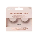 رموش كيس KISS The New Natural NNS02C طبيعية المظهر، شريط رفيع وسهلة التطبيق مع انحناءة علوية لإبراز جمال العينين ومنحهما مظهرًا أكثر تحديدًا - كيس