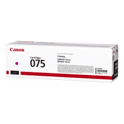 تونر كانون Canon 075 M أصلي أرجواني لطابعات الليزر، إنتاجية تصل إلى 1300 صفحة، طباعة ملونة عالية الجودة ووضوح دقيق للاستخدام المنزلي والمكتبي