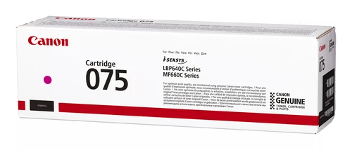Canon 075 M Genuine Magenta Laser Toner Cartridge, Up to 1,300 Pages, High-Quality Colour Printing with Sharp, Precise Results for Home and Office Canon 075 M Genuine Magenta Laser Toner Cartridge, Up to 1,300 Pages, High-Quality Colour Printing with Sharp, Precise Results for Home and Office