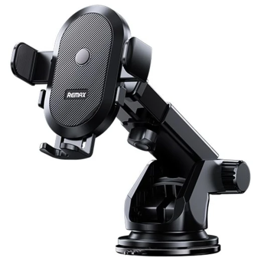REMAX RM-C03 Car Phone Holder Black, One-Touch Lock, 360° Free Rotation, Adjustable Silicone Base, Compatible with 4–6.5 Inch Smartphones REMAX RM-C03 Car Phone Holder Black, One-Touch Lock, 360° Free Rotation, Adjustable Silicone Base, Compatible with 4–6.5 Inch Smartphones