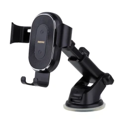 REMAX C37 10W Qi Wireless Car Charger & Phone Holder, Sticky Adhesive Mount for Dashboard or Glass, Practical Charging Solution for Driving