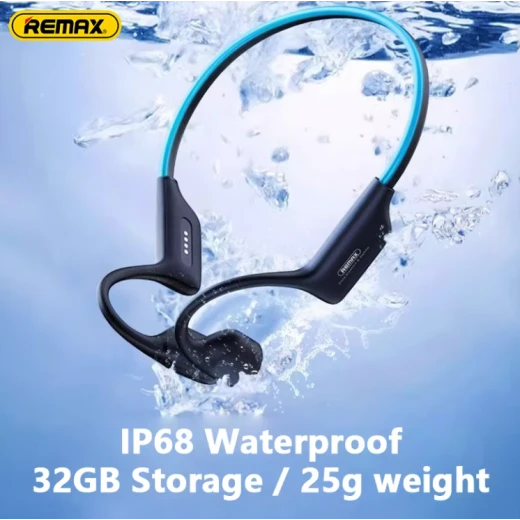 سماعات REMAX Yvton RB-S11 لاسلكية مقاومة للماء IP68، بلوتوث 5.4، ذاكرة 32GB، تشغيل حتى 8 ساعات، محركات ديناميكية 13 مم، أسود - ريماكس - Image 2