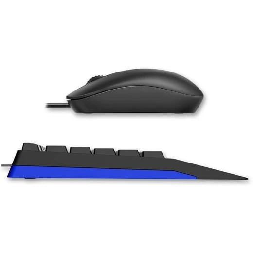 RAPOO NX2000 Wired USB Keyboard and Optical Mouse Combo, Arabic Layout, Comfortable Keyboard, Precise Mouse, Sleek Design, Black for PC & Office - RAPOO - Image 4