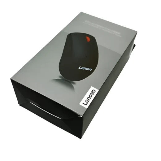 ماوس لينوفو لاسلكي M120PRO أسود بدقة 1000DPI، حساس بصري عالي الدقة، عجلة تمرير مطاطية حمراء، تصميم مريح، تشغيل وتوصيل فوري عبر USB - لينوفو - Image 2