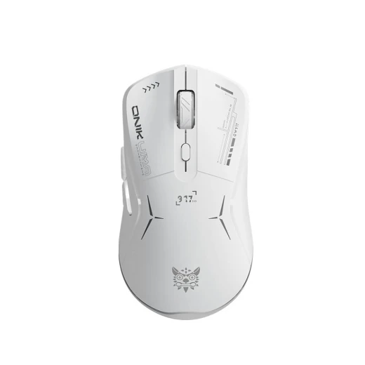 Onikuma CW917 Okami Wireless Gaming Mouse White, Up to 4800DPI, 7 Buttons, RGB Lighting, 400mAh Battery, 2.4G USB, Ergonomic Design - Onikuma - Image 3