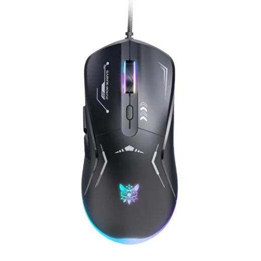 ماوس ألعاب سلكي أونيكوما CW917 بإضاءة RGB، دقة DPI قابلة للتعديل، كابل USB بطول 1.5 متر، تصميم مريح، تحكم دقيق، باللون الأسود ماوس ألعاب سلكي أونيكوما CW917 بإضاءة RGB، دقة DPI قابلة للتعديل، كابل USB بطول 1.5 متر، تصميم مريح، تحكم دقيق، باللون الأسود