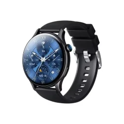 ساعة ريمكس Chivei الذكية WATCH 10 بشاشة AMOLED قياس 1.43 بوصة، مراقبة الصحة، مقاومة للماء، بطارية 5-7 أيام وإطار من سبائك الزنك – أسود