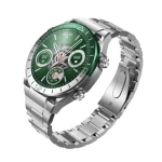 ساعة REMAX WATCH26 الذكية بشاشة لمس 1.53 بوصة، هيكل من السبائك المعدنية، مراقبة الصحة واللياقة، إشعارات ذكية، مقاومة للماء، لون أخضر أنيق - ريماكس