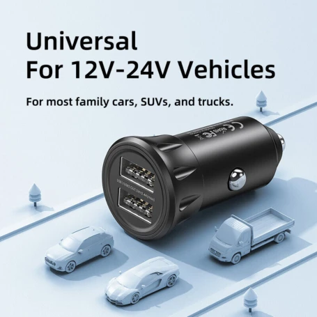 Remax RCC236 Vanguard Series Dual USB Car Charger 18W 2.4A Fast Charging with Multiple Safety Protections for Cars and Trucks - Remax - Image 3