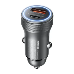 Remax RCC335 Seaya Series 30W Car Charger with PD & QC Fast Charging and Dual USB Ports for Smartphones, Tablets and Smart Devices