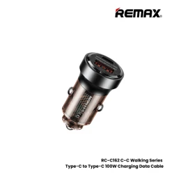شاحن سيارة ريماكس Walking Series RCC338 بقدرة 30 واط PD وQC بمنفذي USB-C وUSB للشحن السريع للسيارات والشاحنات