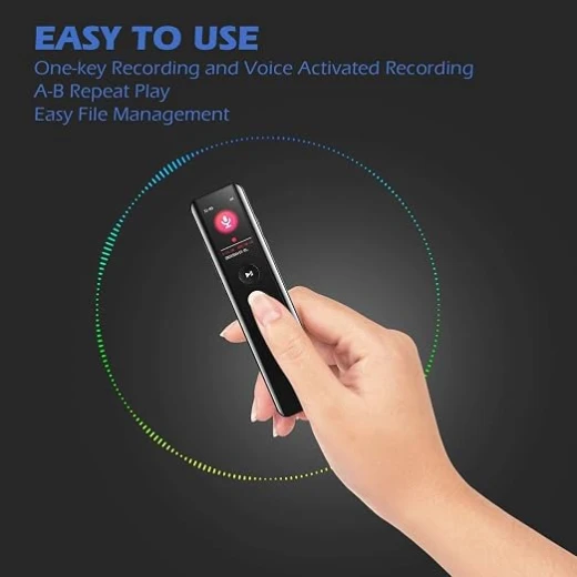 Remax RP3 Portable Digital Voice Recorder with 16GB Storage and Noise Reduction for Clear High-Quality Audio Recording, Black - Remax - Image 2