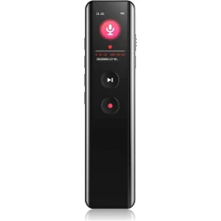 مسجل صوت رقمي محمول ريماكس RP3 بسعة 16GB مع تقنية تقليل الضوضاء لتسجيل صوت واضح وعالي الجودة باللون الأسود